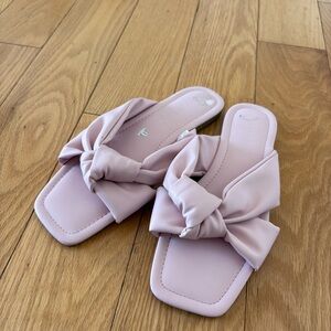 Only Blush twist Slide Sandals 38